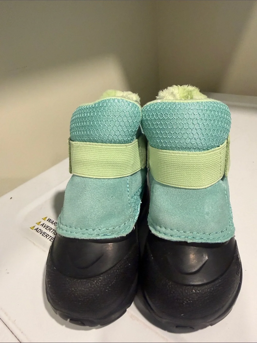The North Face Kids Mint Green & Black Insulated Snow Boots